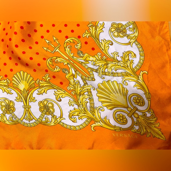 Versace Silk Foulard Scarf - Picture 3 of 4